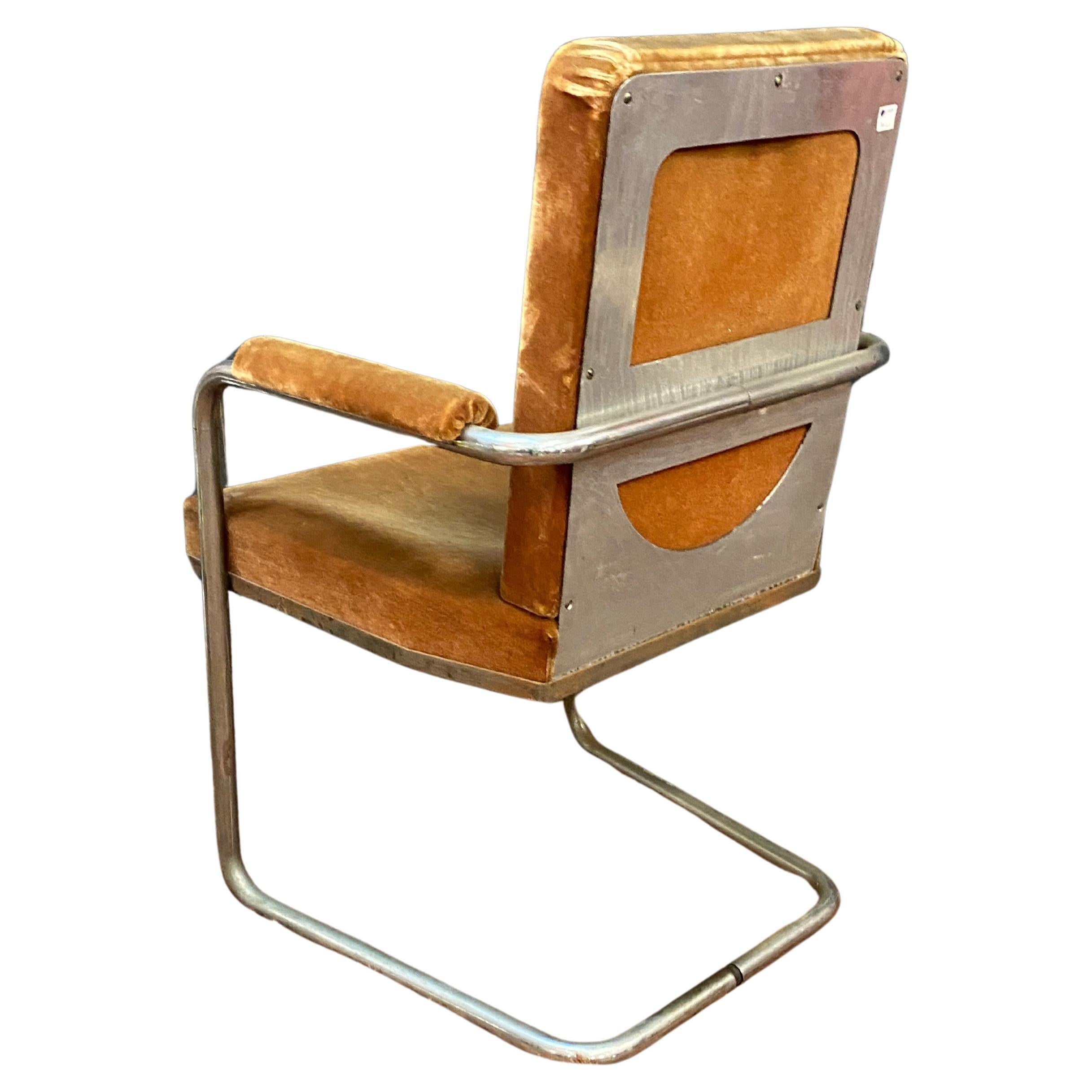  art deco modernist chair circa 1930 For Sale