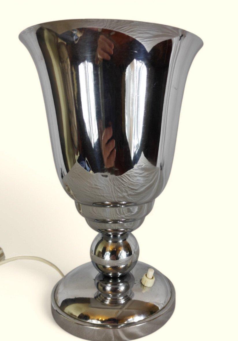 Art Deco / Modernist Chrome Basin Lamp - 1920-1940 In Good Condition For Sale In MOUGINS, FR