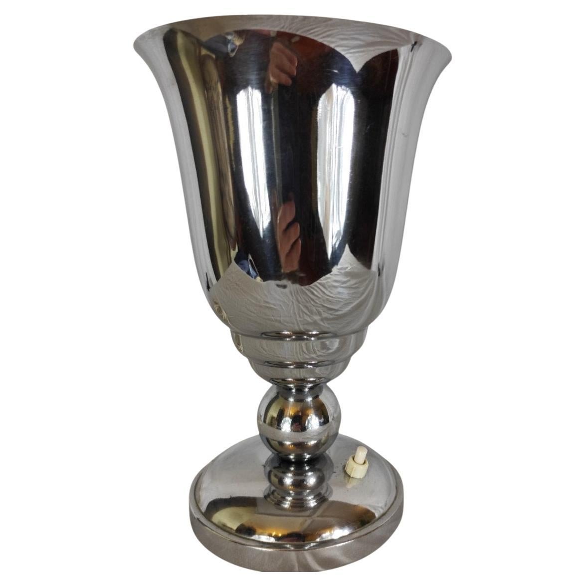 Art Deco / Modernist Chrome Basin Lamp - 1920-1940 For Sale