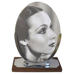Art Deco Modernist Chrome Picture Frame, France, c1930's