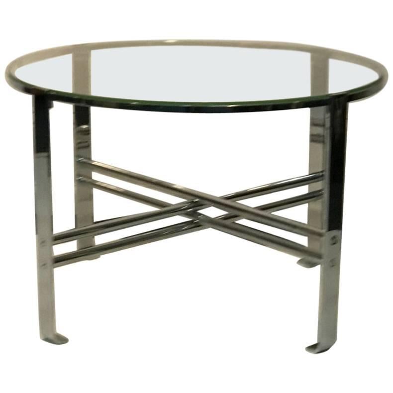 Art Deco Modernist Chrome Table by Wolfgang Hoffmann For Sale at 1stDibs