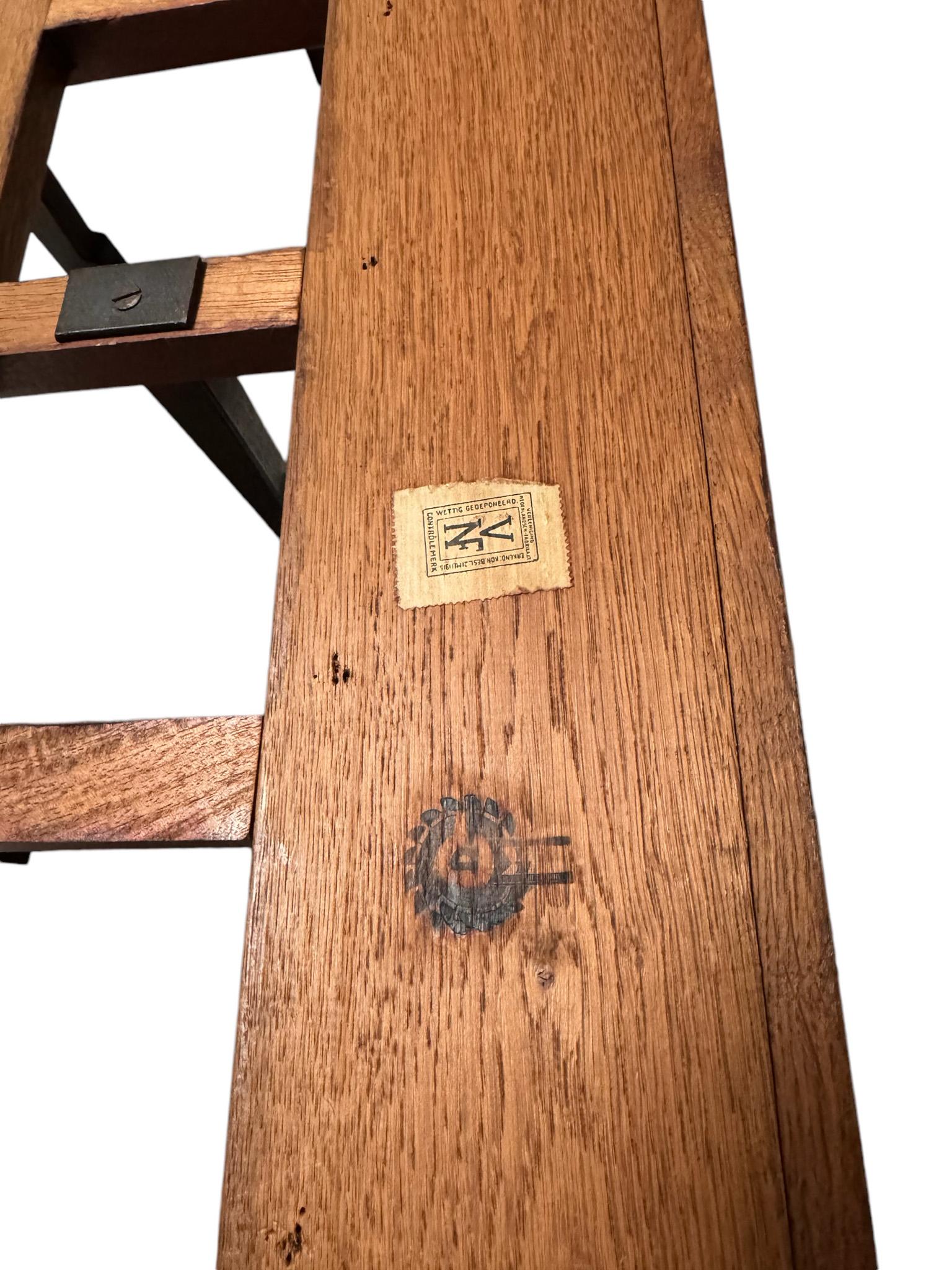 Perchero Modernista Art Decó de P.E.L. Izeren para De Genneper Molen, años 20 en venta 1