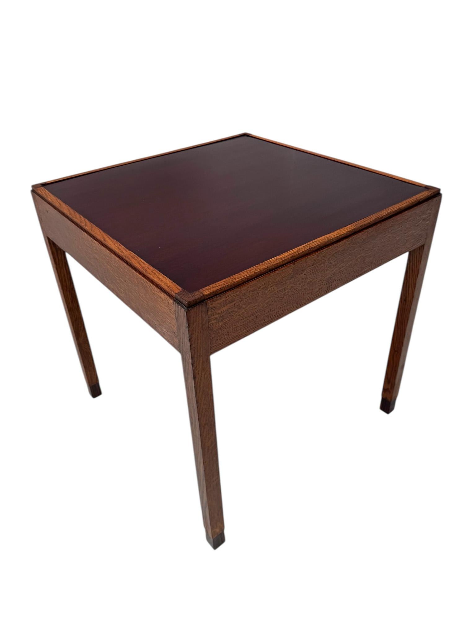 Oak Art Deco Modernist Coffee Table by J.J.  Zijfers Amsterdam, 1920s For Sale