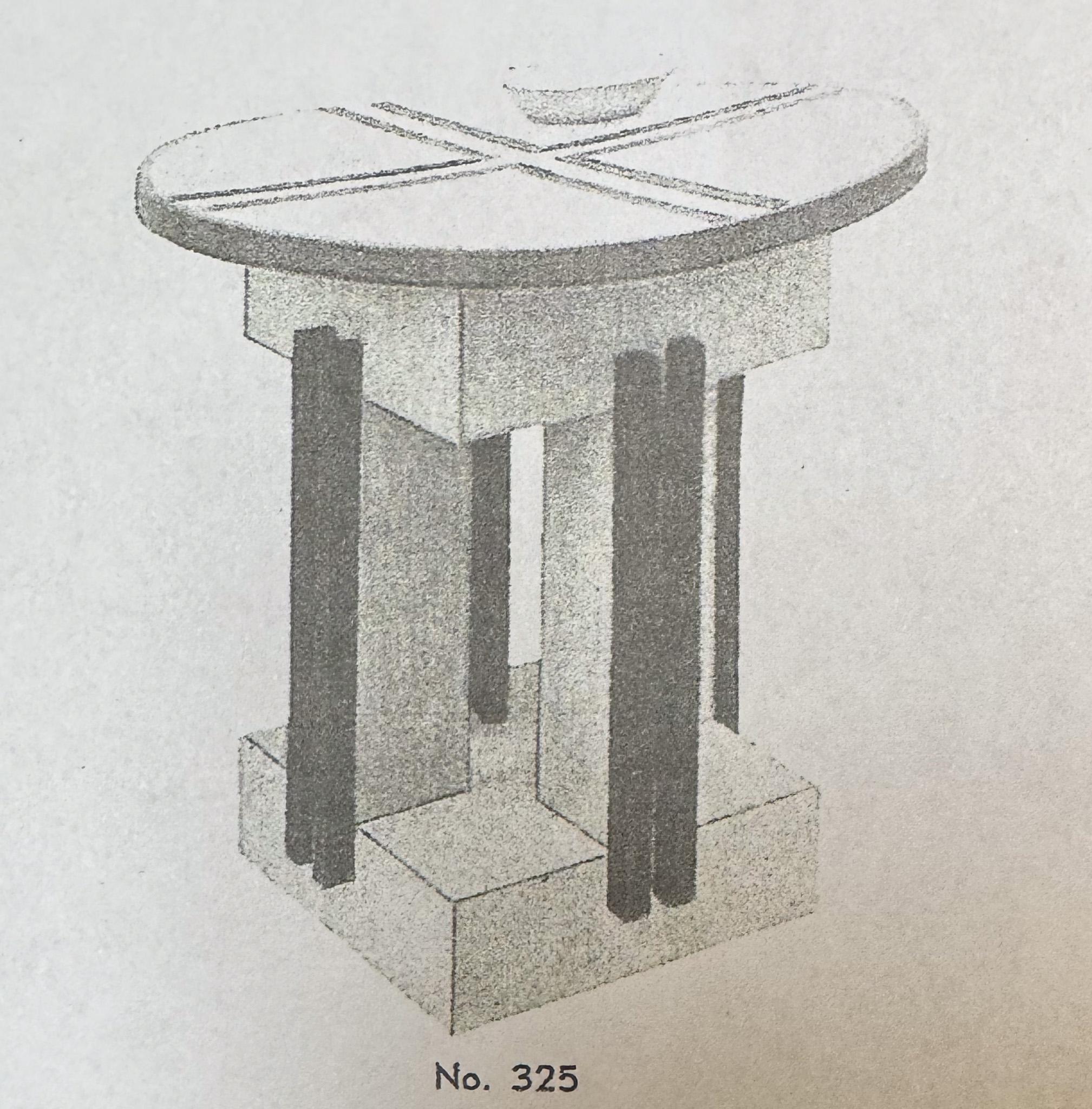 Art Deco Modernist Coffee Table by P.E.L. Izeren for De Genneper Molen, 1920s For Sale 6