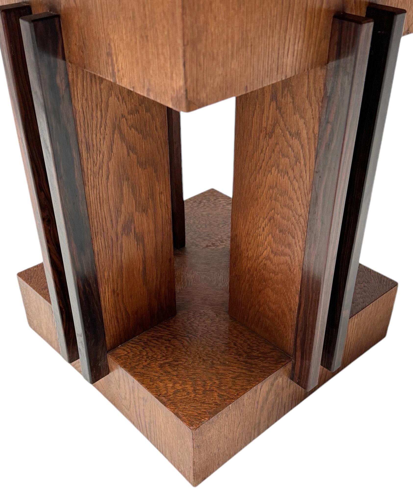 Macassar Table basse moderniste Art Déco de P.E.L. Izeren pour De Genneper Molen, années 1920 en vente