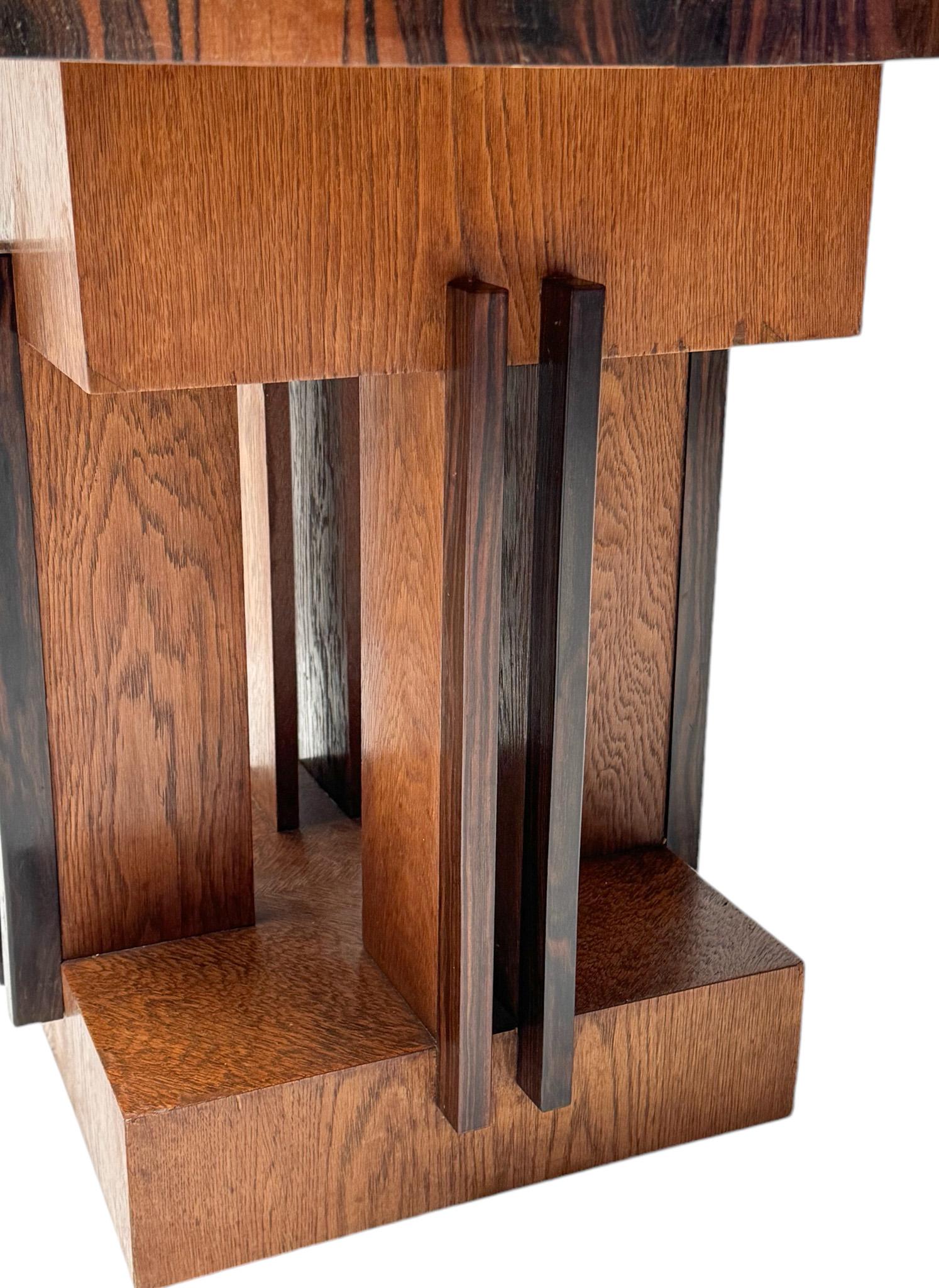 Table basse moderniste Art Déco de P.E.L. Izeren pour De Genneper Molen, années 1920 en vente 2