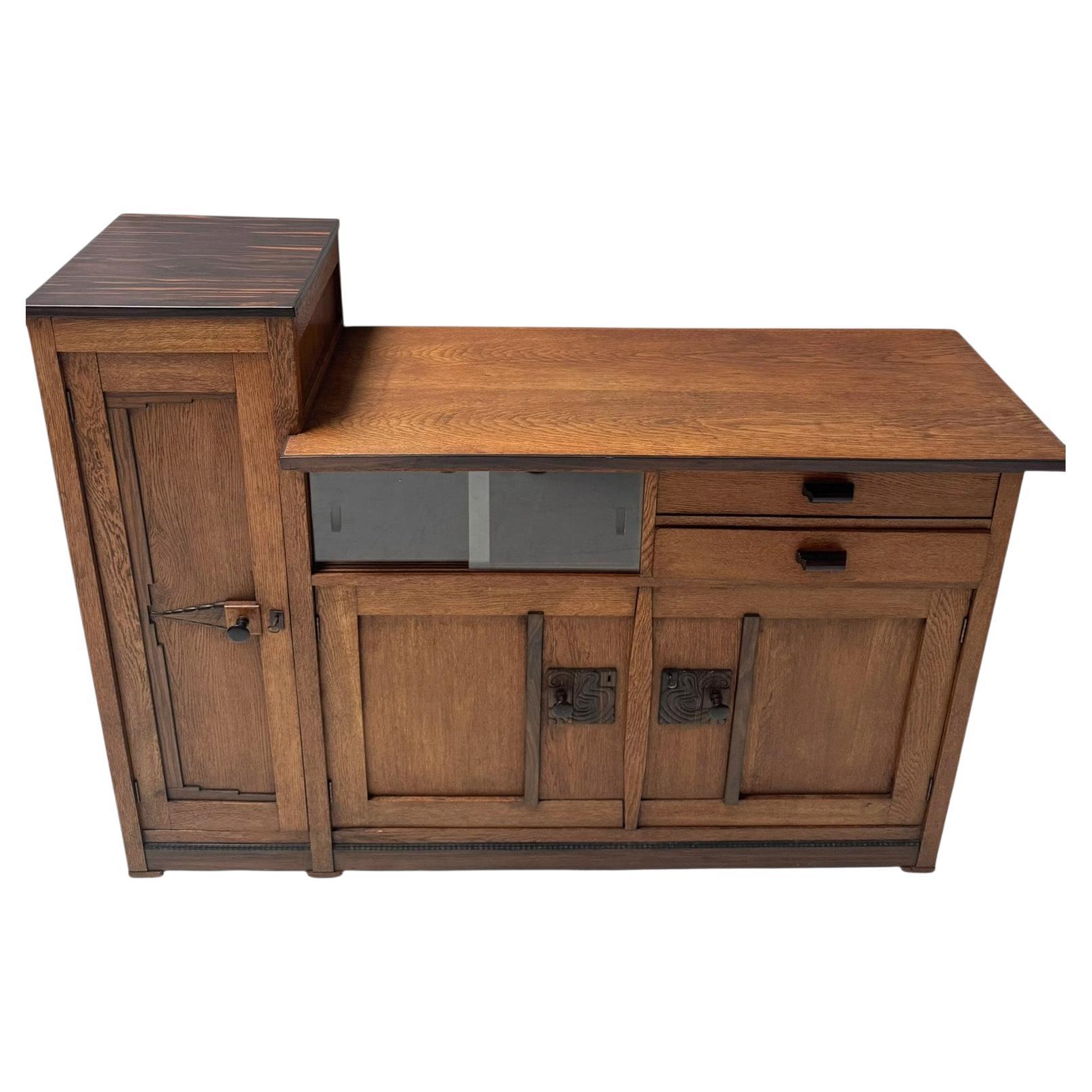 Art Deco Modernist Credenza or Sideboard, 1920s