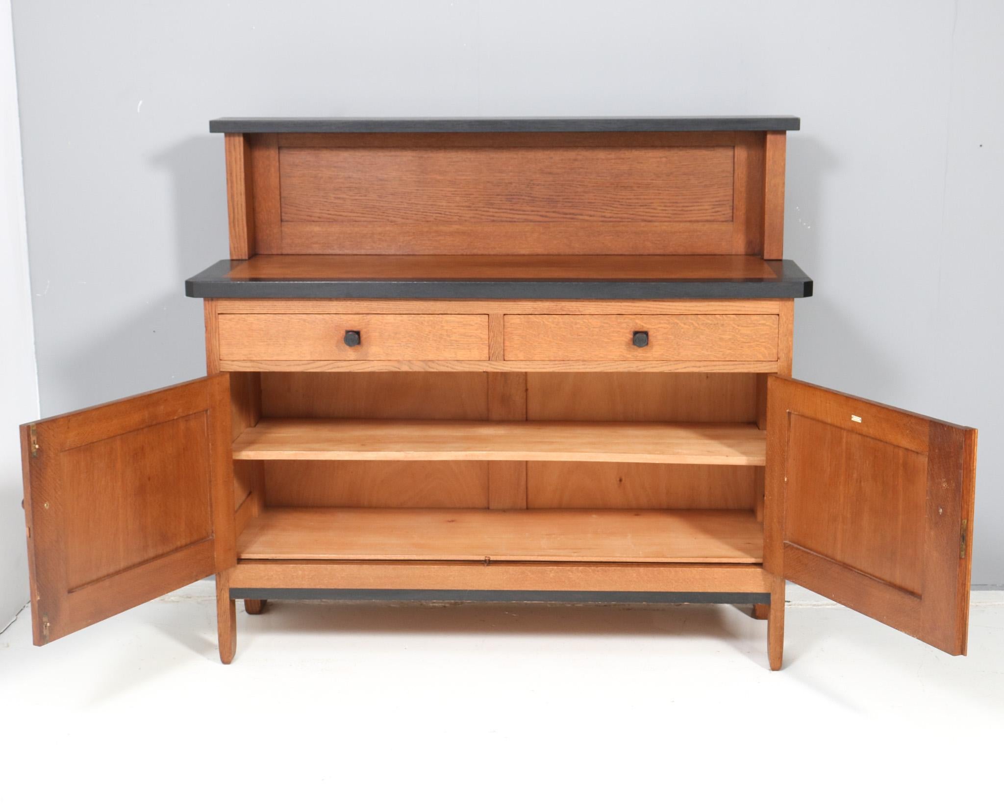Early 20th Century  Art Deco Modernist Credenza or Sideboard by H. Fels for L.O.V. Oosterbeek For Sale