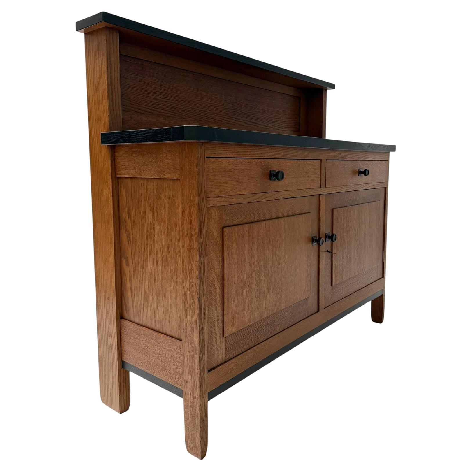 Art Deco Modernist Credenza or Sideboard by H. Fels for L.O.V. Oosterbeek For Sale