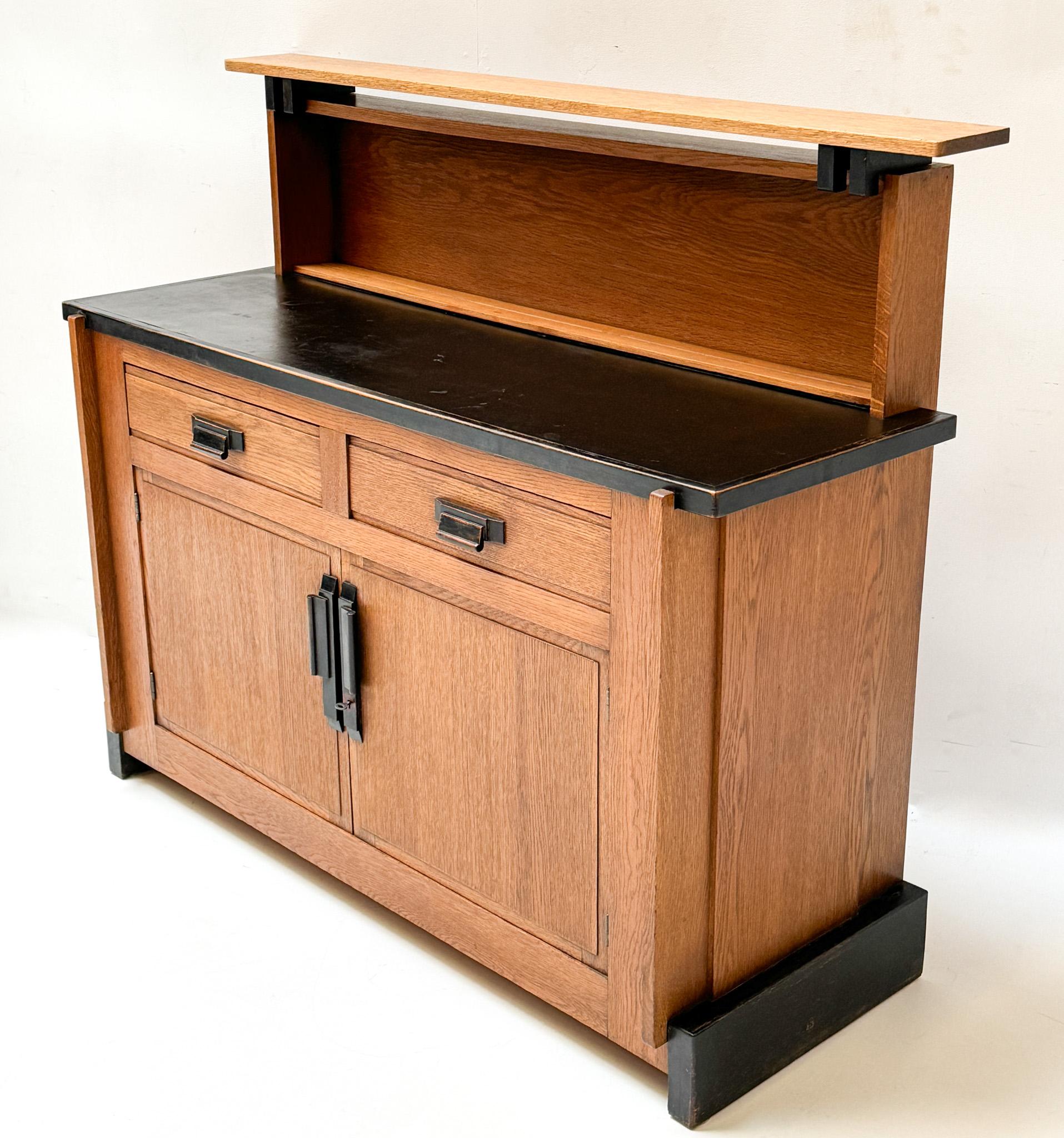 Credenza o aparador modernista art déco de Jan Brunott, años 20 en venta 3