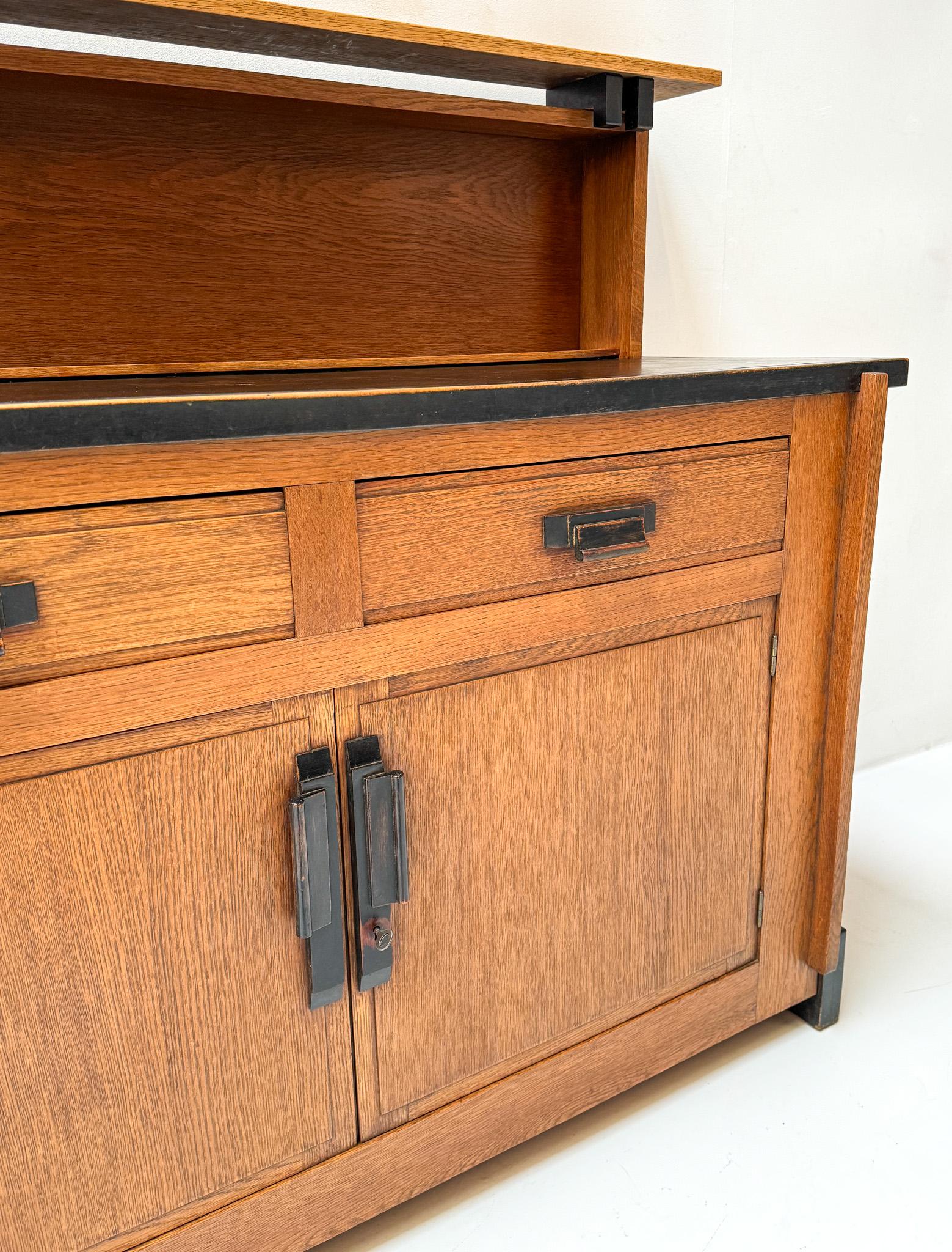 Credenza o aparador modernista art déco de Jan Brunott, años 20 en venta 6