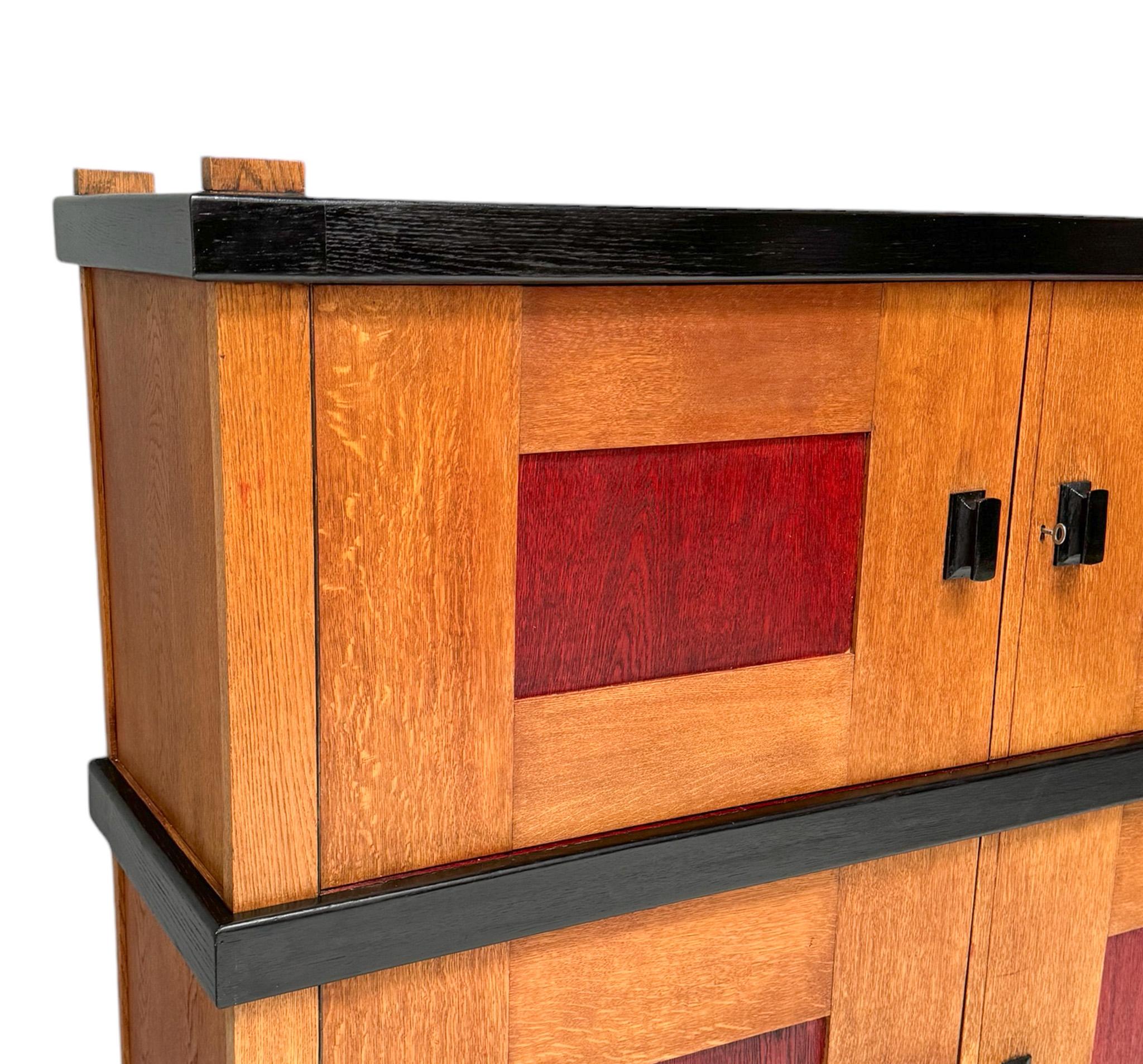 Art Deco Modernist Cupboard by Frits Spanjaard, 1920s For Sale 1