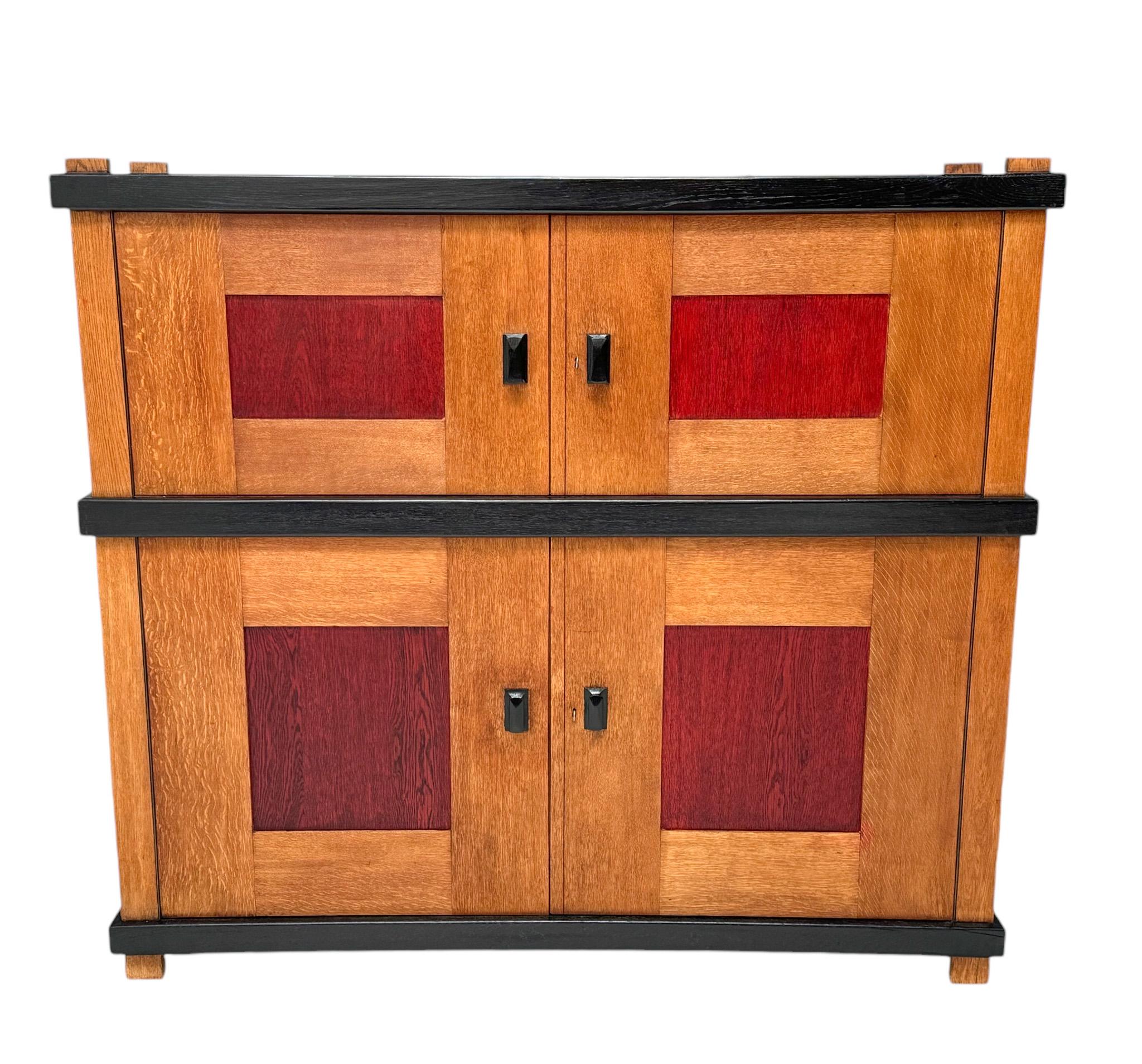 Art Deco Modernist Cupboard by Frits Spanjaard, 1920s For Sale 2