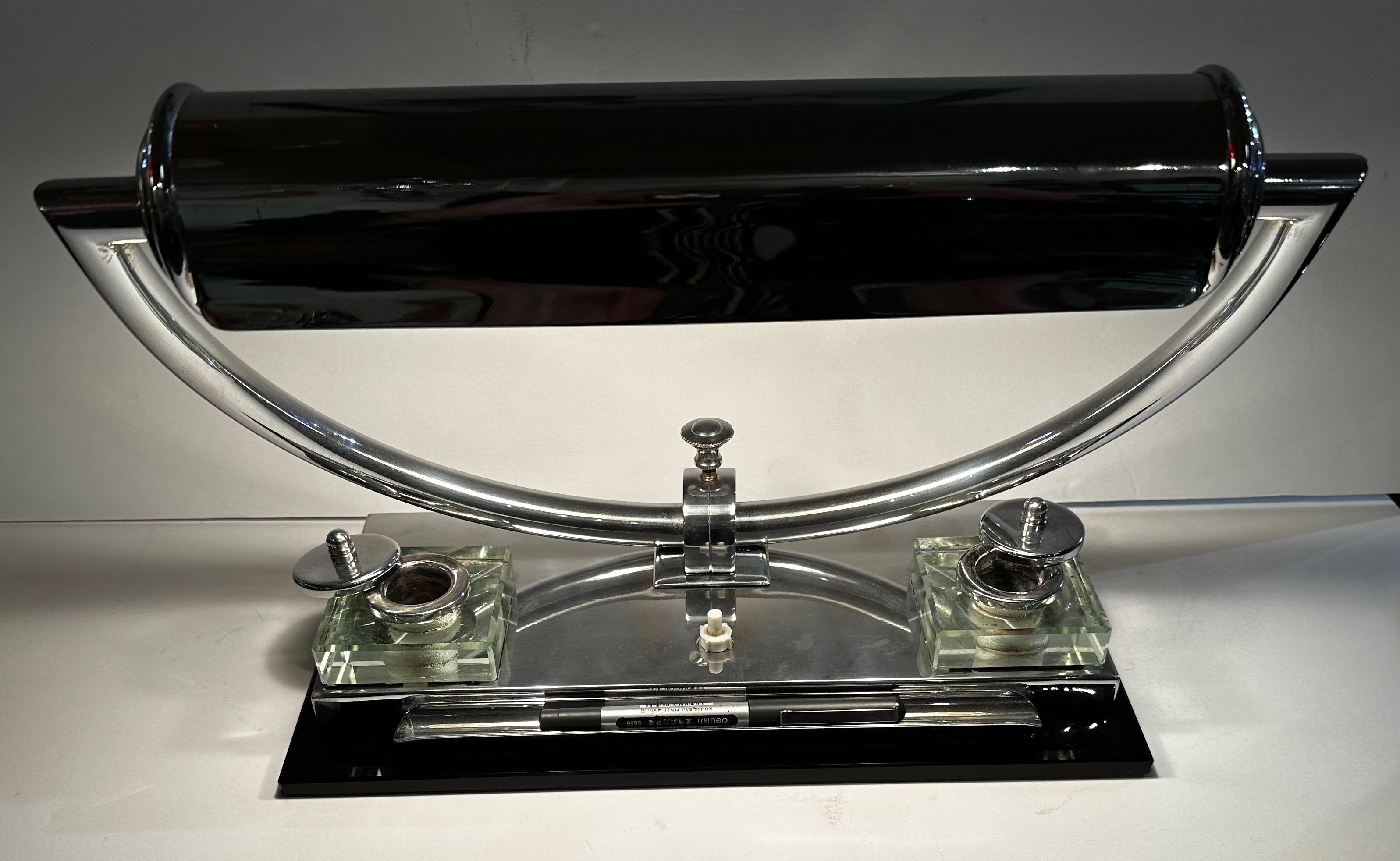 Art Deco Modernist Desk and Table Lamp at 1stDibs