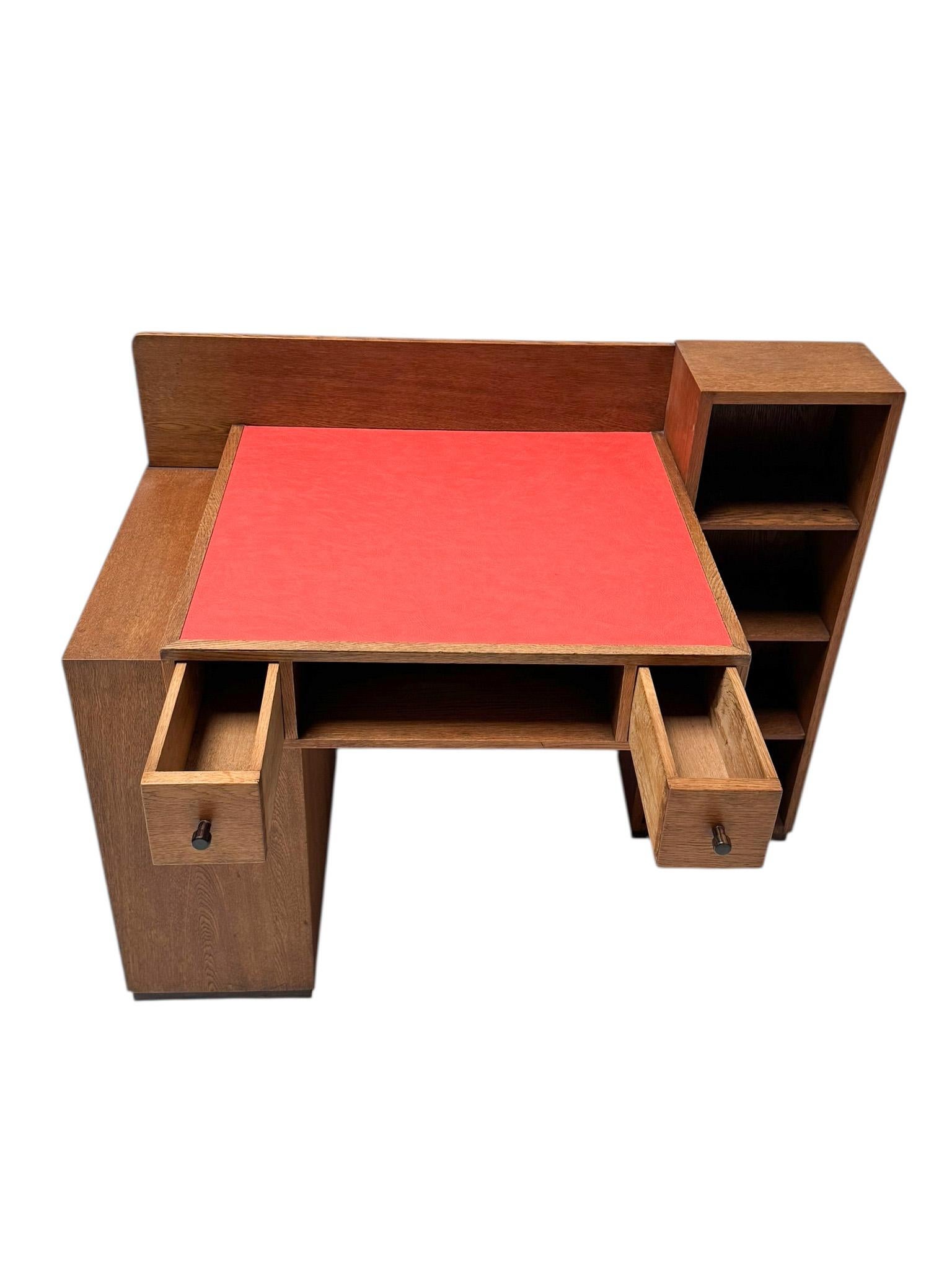 Scrivania modernista Art Déco di P.E.L. Izeren per De Genneper Molen, anni '20 in vendita 7