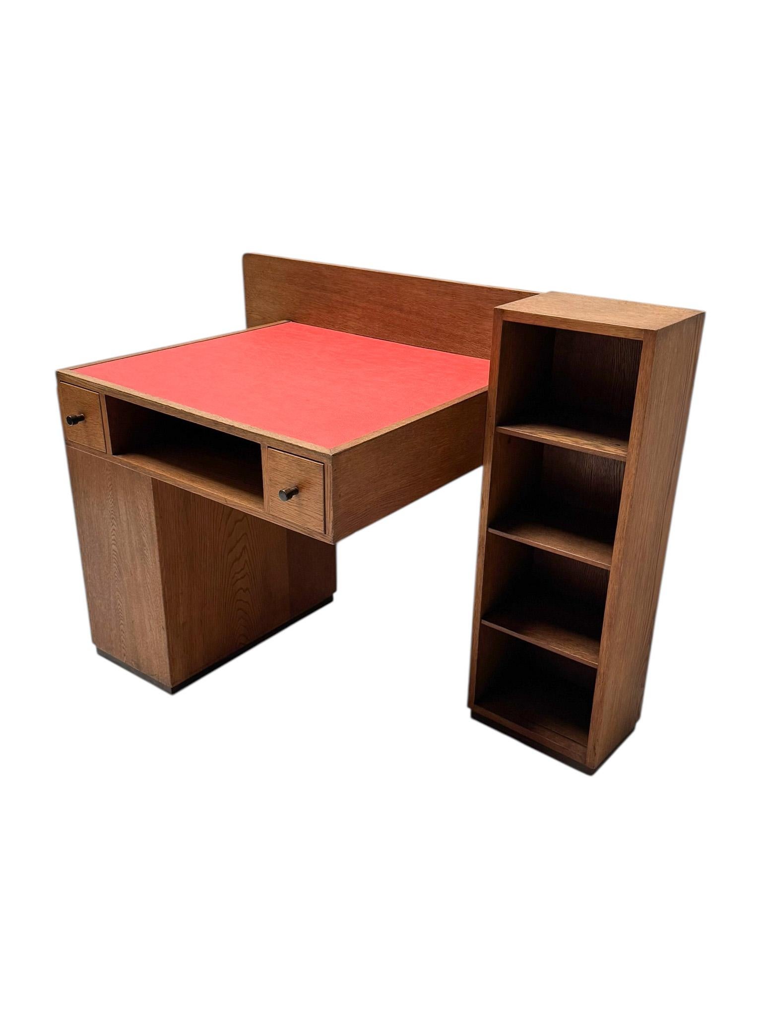 Olandese Scrivania modernista Art Déco di P.E.L. Izeren per De Genneper Molen, anni '20 in vendita