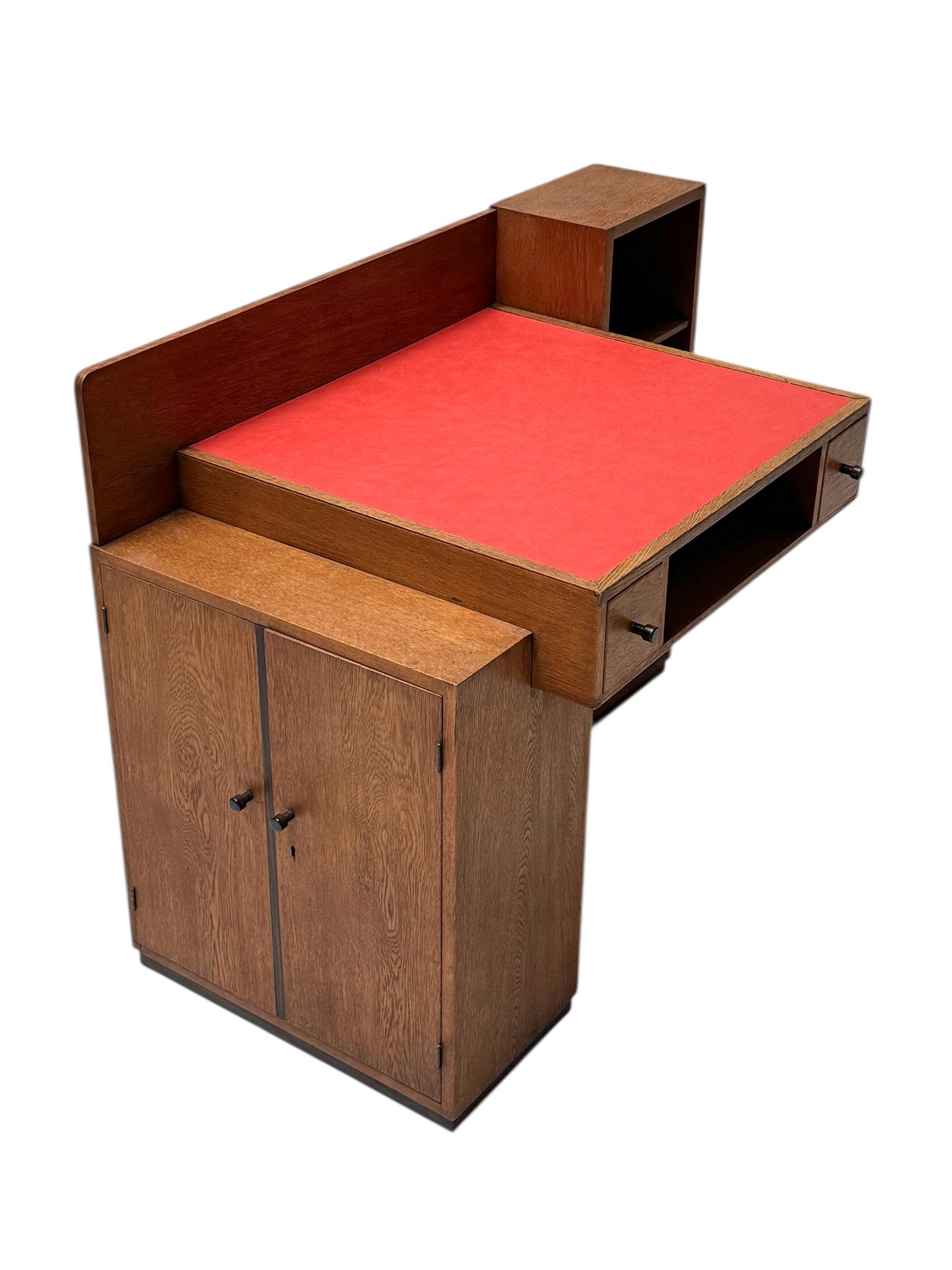 Scrivania modernista Art Déco di P.E.L. Izeren per De Genneper Molen, anni '20 in vendita 2