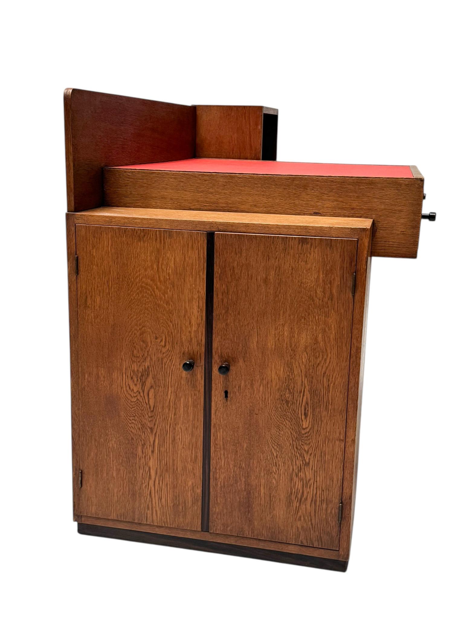 Scrivania modernista Art Déco di P.E.L. Izeren per De Genneper Molen, anni '20 in vendita 3