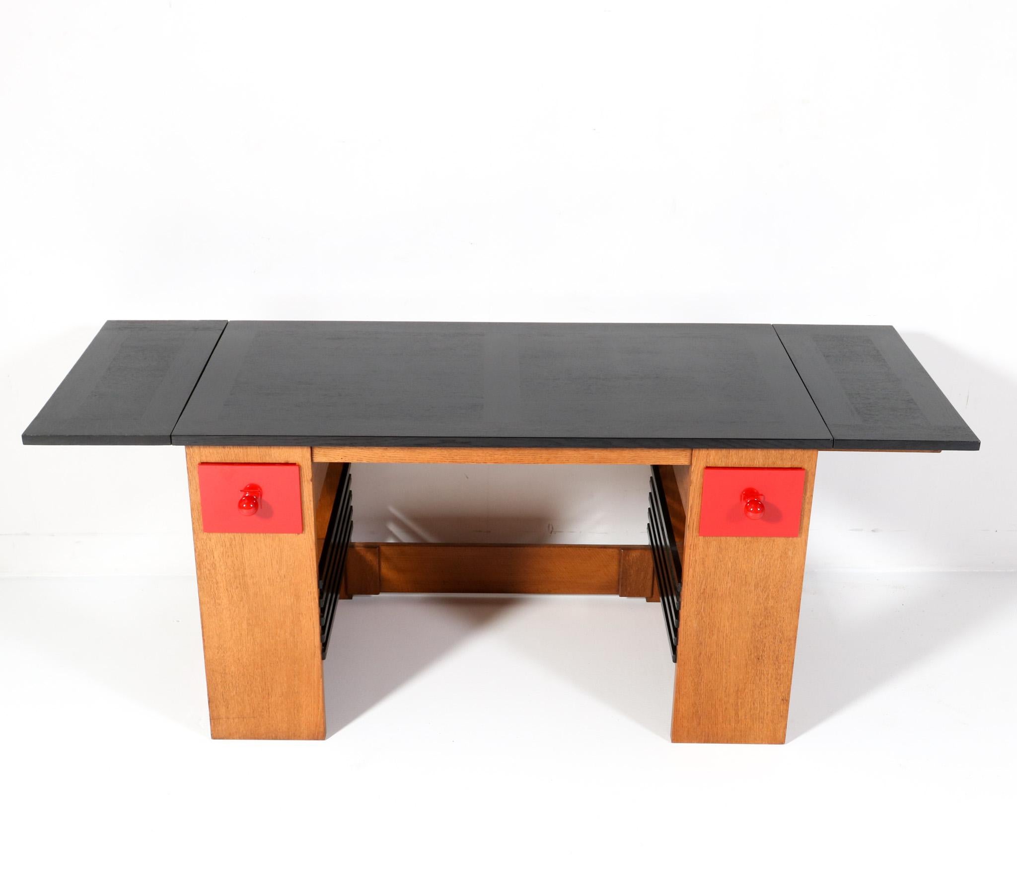  Art Deco Modernist Desk or Writing Table by Hendrik Wouda for Pander, 1920s For Sale 1