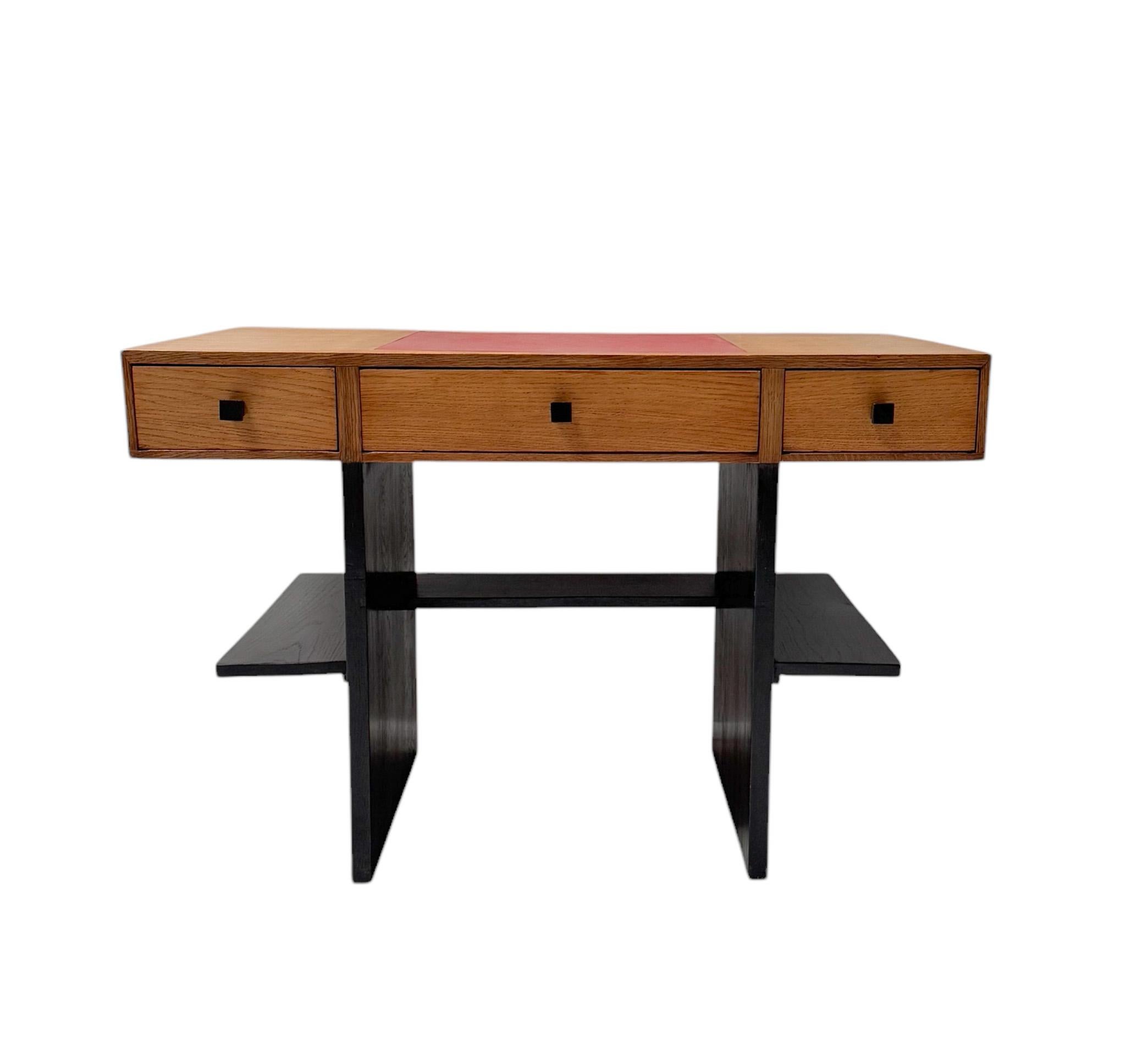 Escritorio o Mesa de Escribir Modernista Art Decó de Jan Brunott, años 20 Holandés en venta