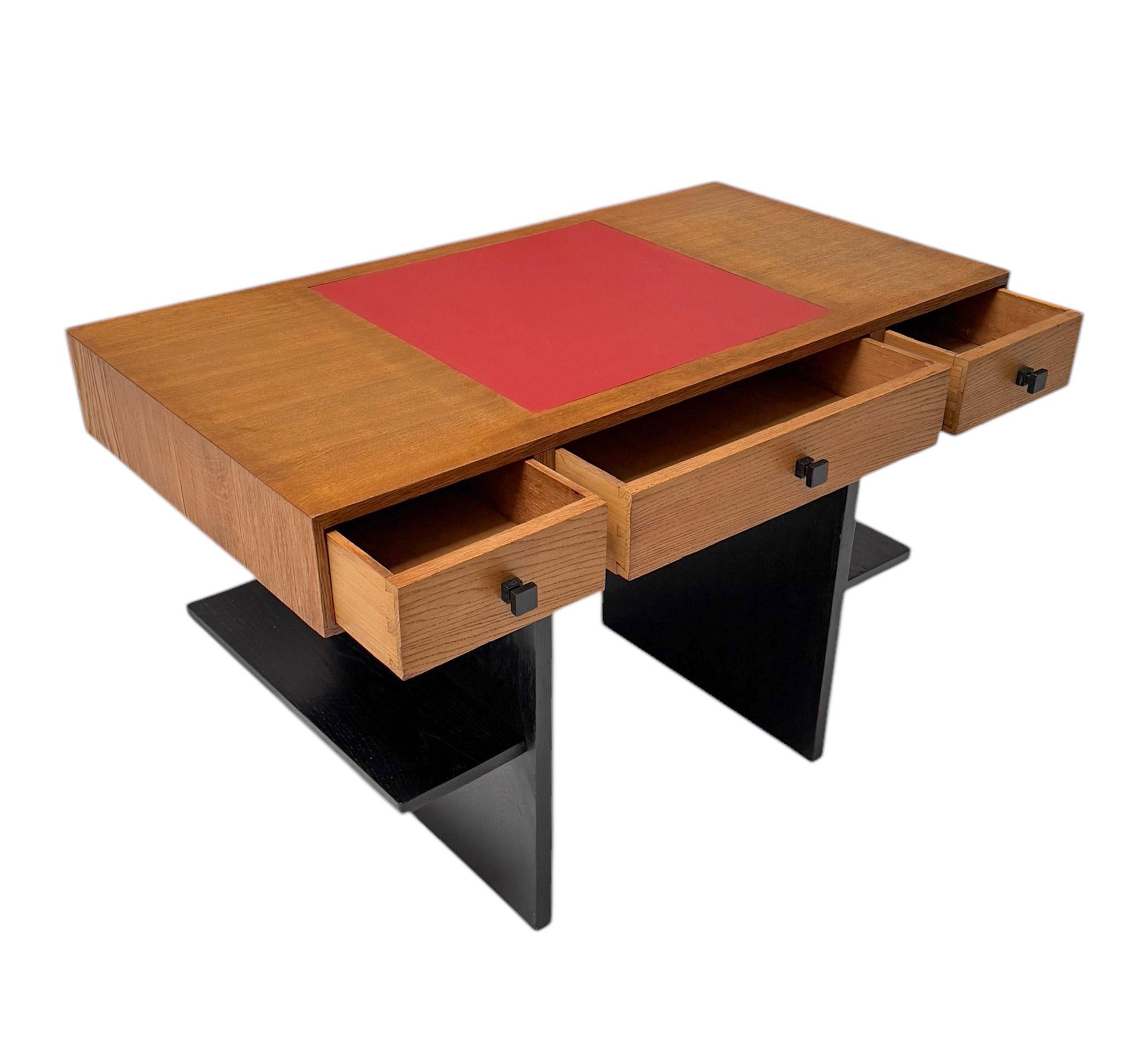 Escritorio o Mesa de Escribir Modernista Art Decó de Jan Brunott, años 20 principios del siglo XX en venta