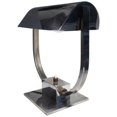 Art Deco Modernist Desk Table Lamp in the Taste of Jacques Adnet