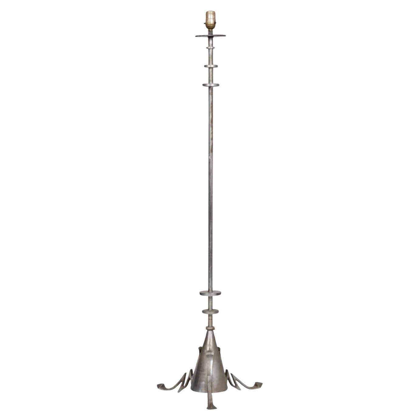 Lampada da terra "coda del diavolo" in stile Art Déco Modernista, anni '20 circa in vendita