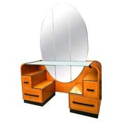 Vintage Art Deco Modernist Dressing Table, circa 1930s