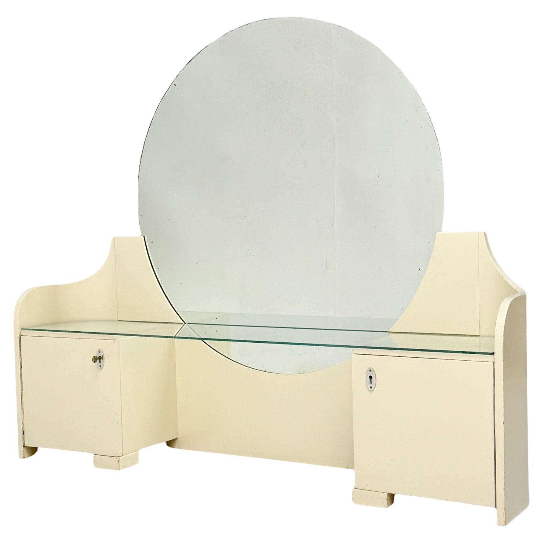 Art Deco Modernist Dressing Table or Vanity by Fer Semey for Pander, 1930s