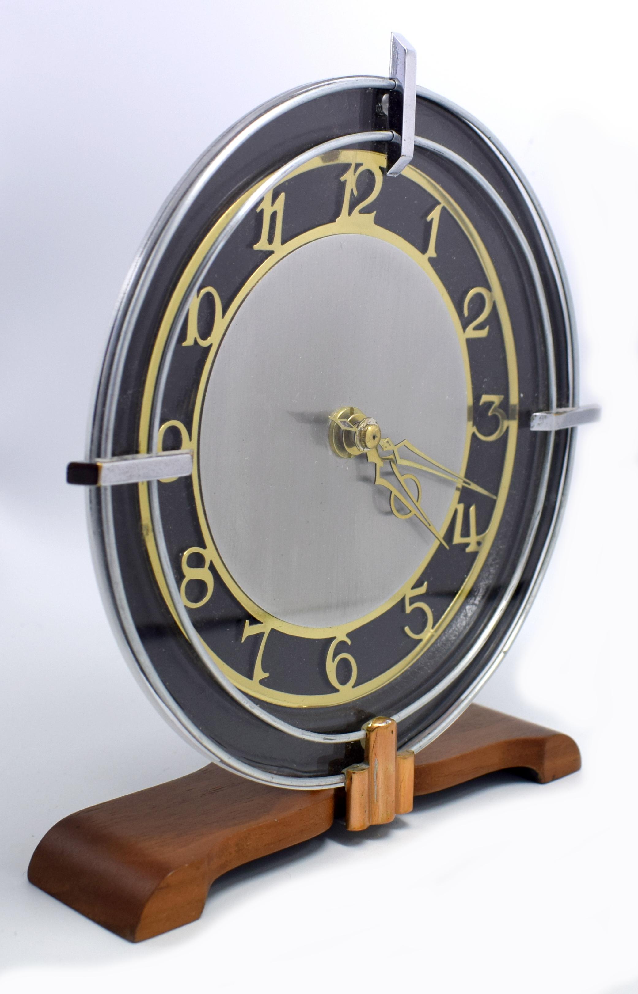 Art Deco Modernist English Clock 2