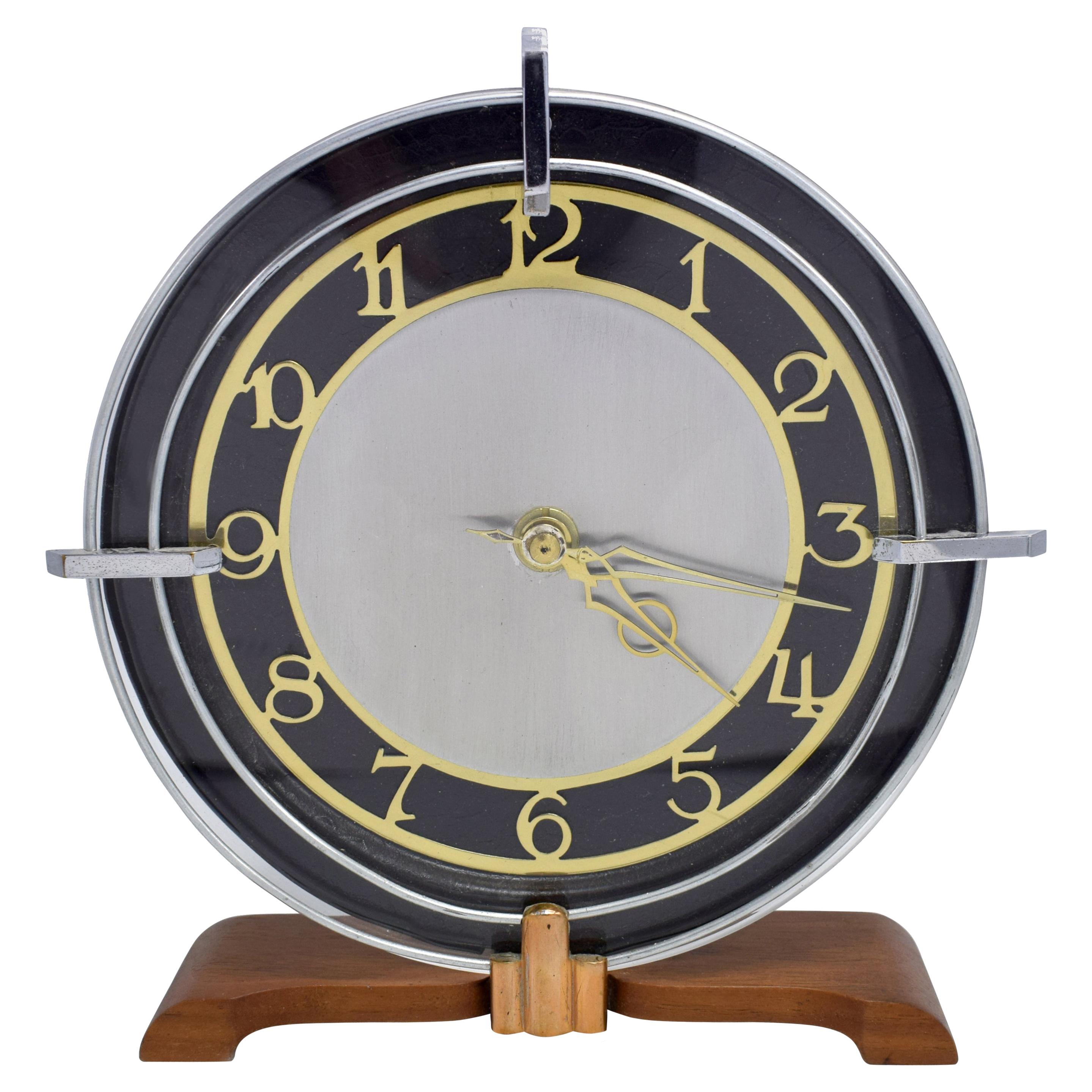 Art Deco Modernist English Clock