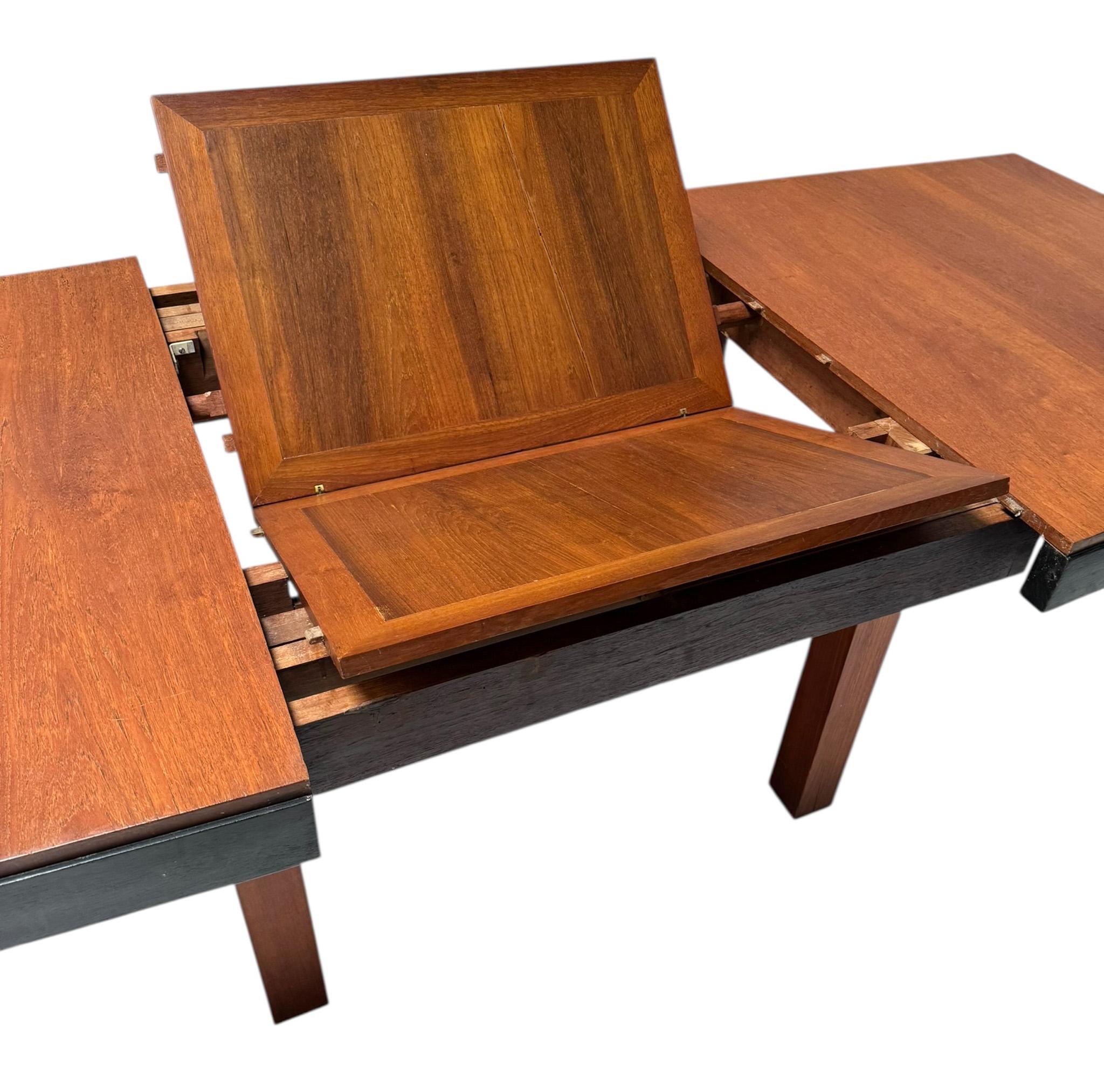 Art Deco Modernist Extending Dining Room Table by Toko v/d Pol Semarang, 1920s For Sale 6