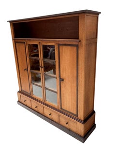 Art Deco Modernist Four-Door Bookcase, 1920s