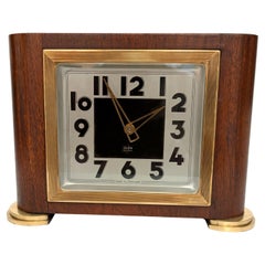 Art Deco Modernist "Glen" Mantle Clock, Fully Serviced, C1930