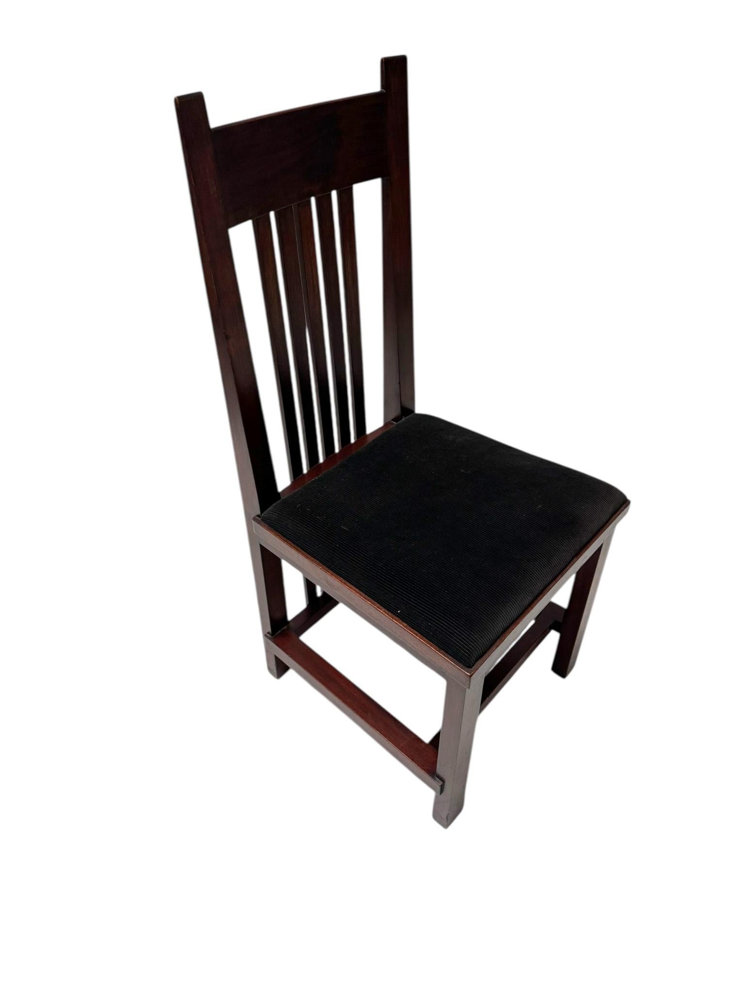 Art Deco Modernist High Back Chair by Hendrik Wouda for Pander, 1924 For Sale 4