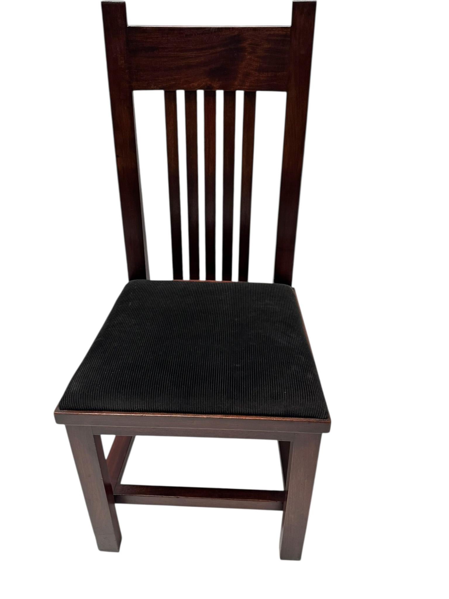 Dutch Art Deco Modernist High Back Chair by Hendrik Wouda for Pander, 1924 For Sale