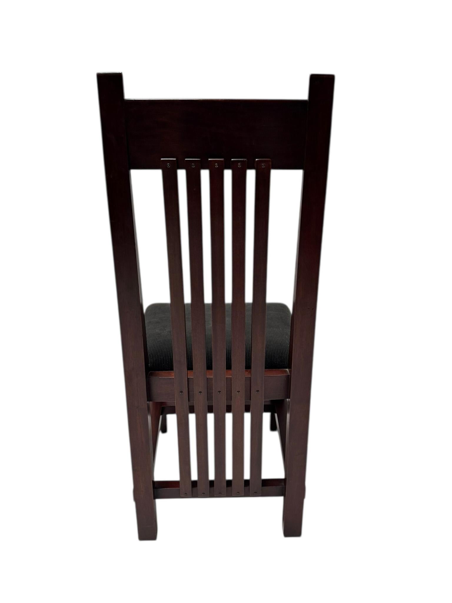 Fabric Art Deco Modernist High Back Chair by Hendrik Wouda for Pander, 1924 For Sale