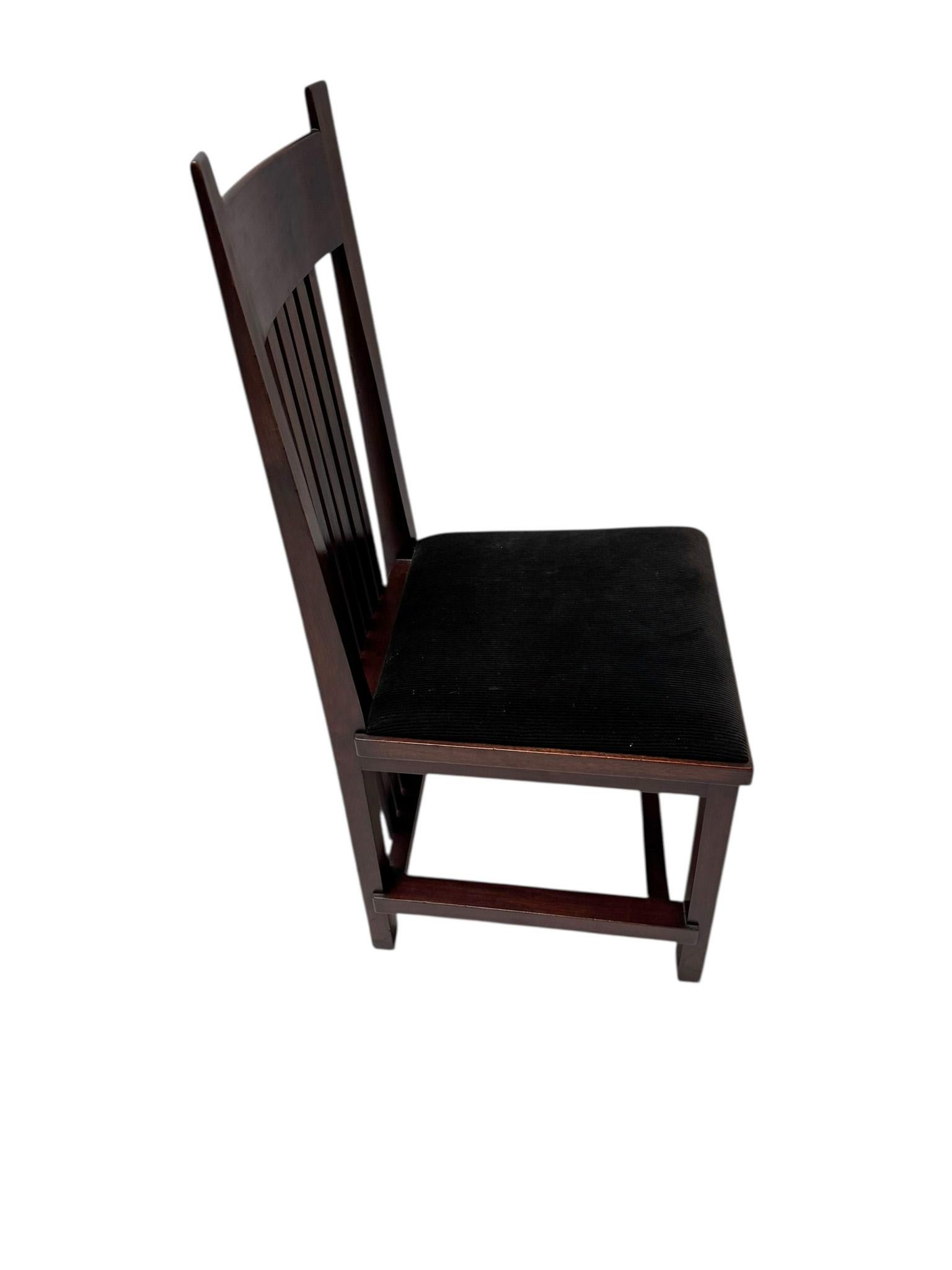 Art Deco Modernist High Back Chair by Hendrik Wouda for Pander, 1924 For Sale 2