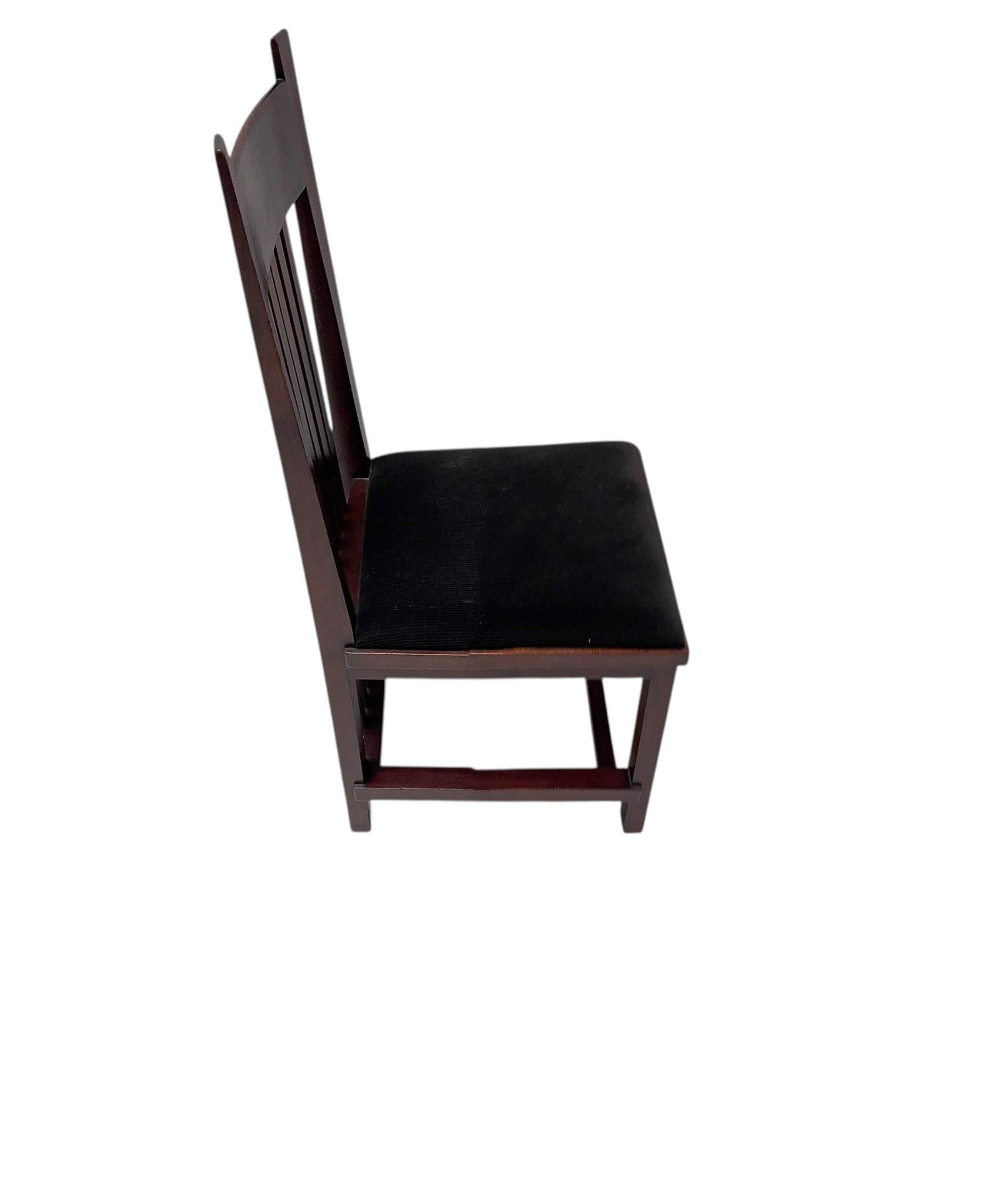 Art Deco Modernist High Back Chair by Hendrik Wouda for Pander, 1924 For Sale 3