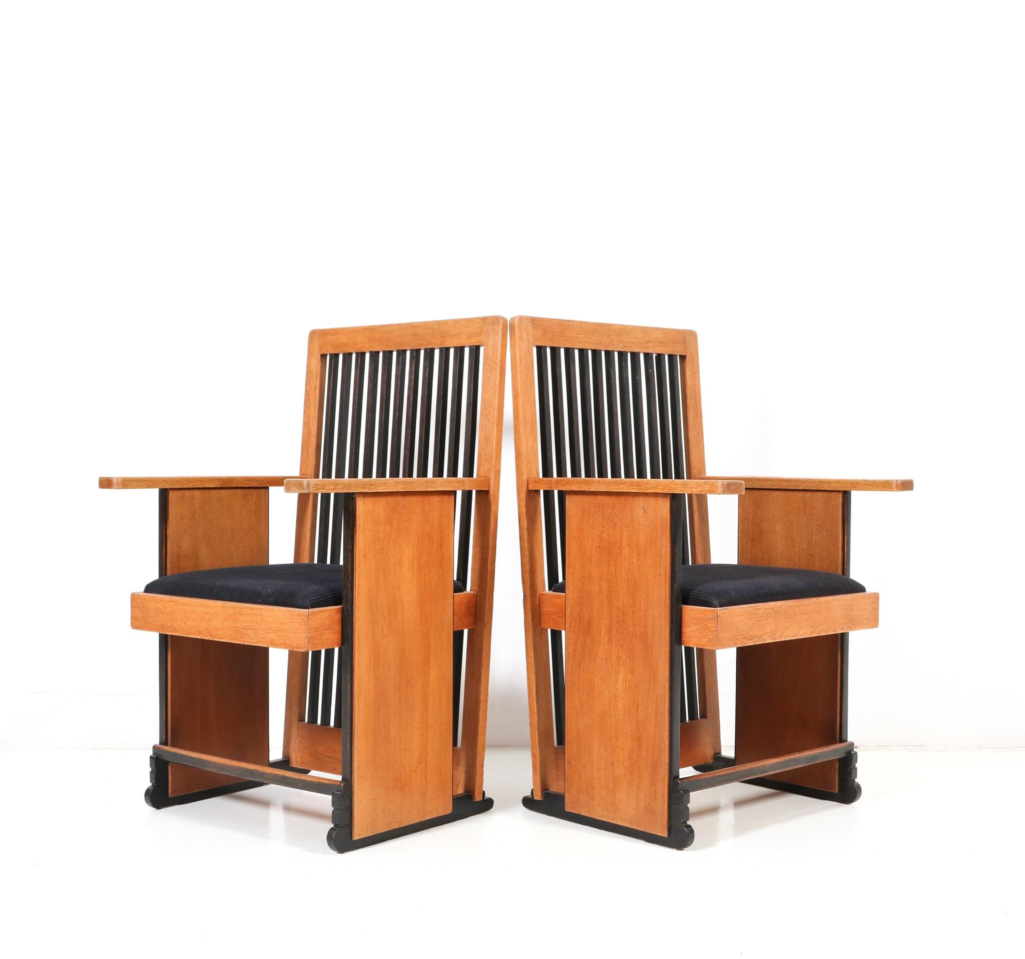 Chaises de salle à manger Art Déco modernistes à haut dossier par Architect Caspers, années 1920 en vente 3