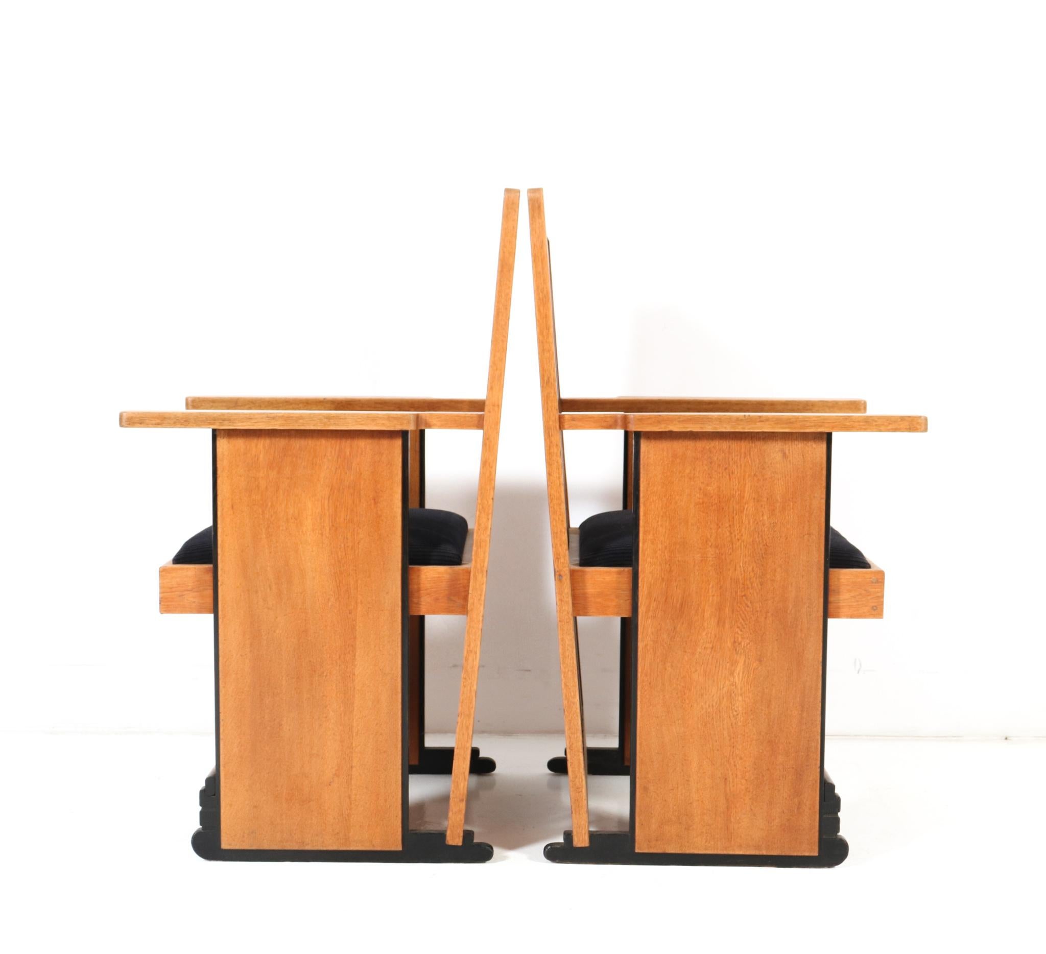 Chaises de salle à manger Art Déco modernistes à haut dossier par Architect Caspers, années 1920 en vente 5