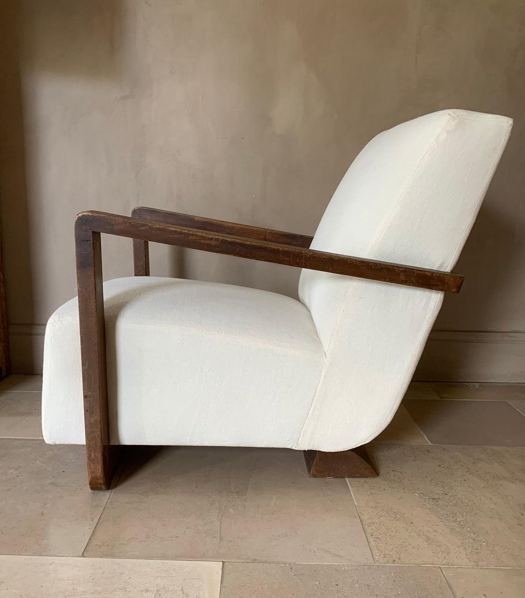 Art Deco Modernist Lounge Chair In Good Condition In Vosselaar, BE