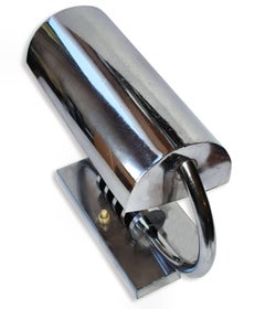 Art Deco Modernist Machine Age Chrome Desk Lamp, circa 1930