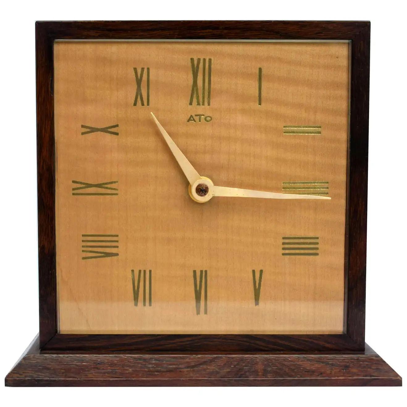Art Deco Modernist Mantle Clock , 1930s 1