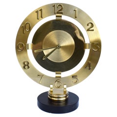 Art Deco Modernist Mantle Clock By Bayard, French , c1940