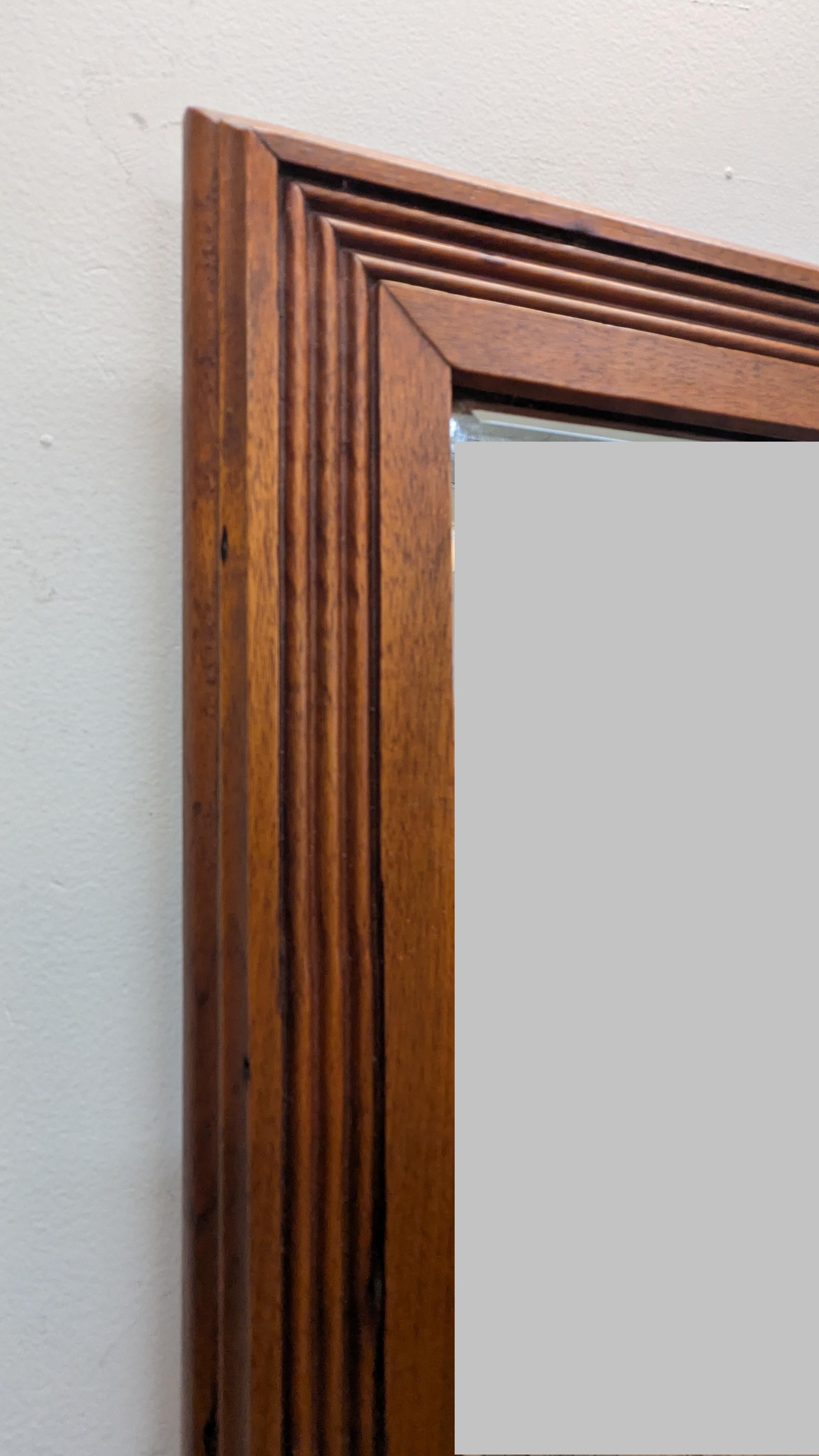 Mid-20th Century Art Deco Modernist Mirror For Sale