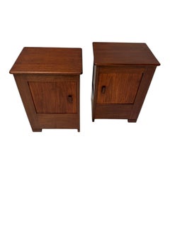 Art Deco Modernist Nightstands by J.A. Muntendam for L.O.V. Oosterbeek, 1920s