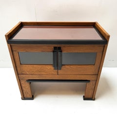 Art Deco Modernist Oak Cabinet by Jan Brunott, 1920s