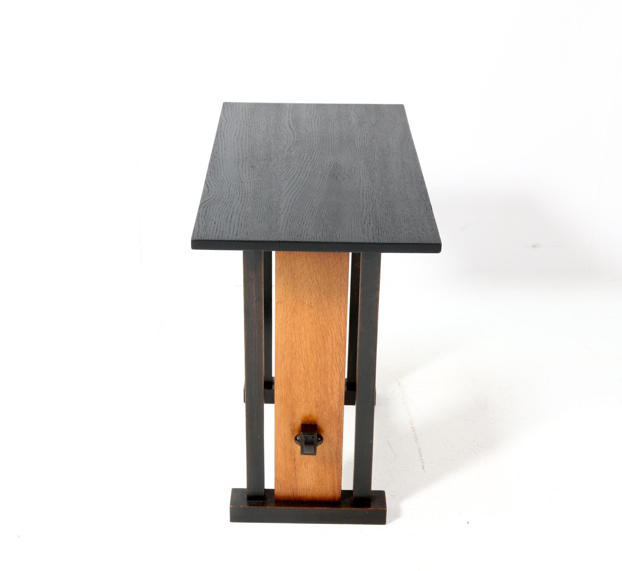 Beistelltisch aus Eiche im Art déco-Stil von Cor Alons, 1927 (Eichenholz) im Angebot