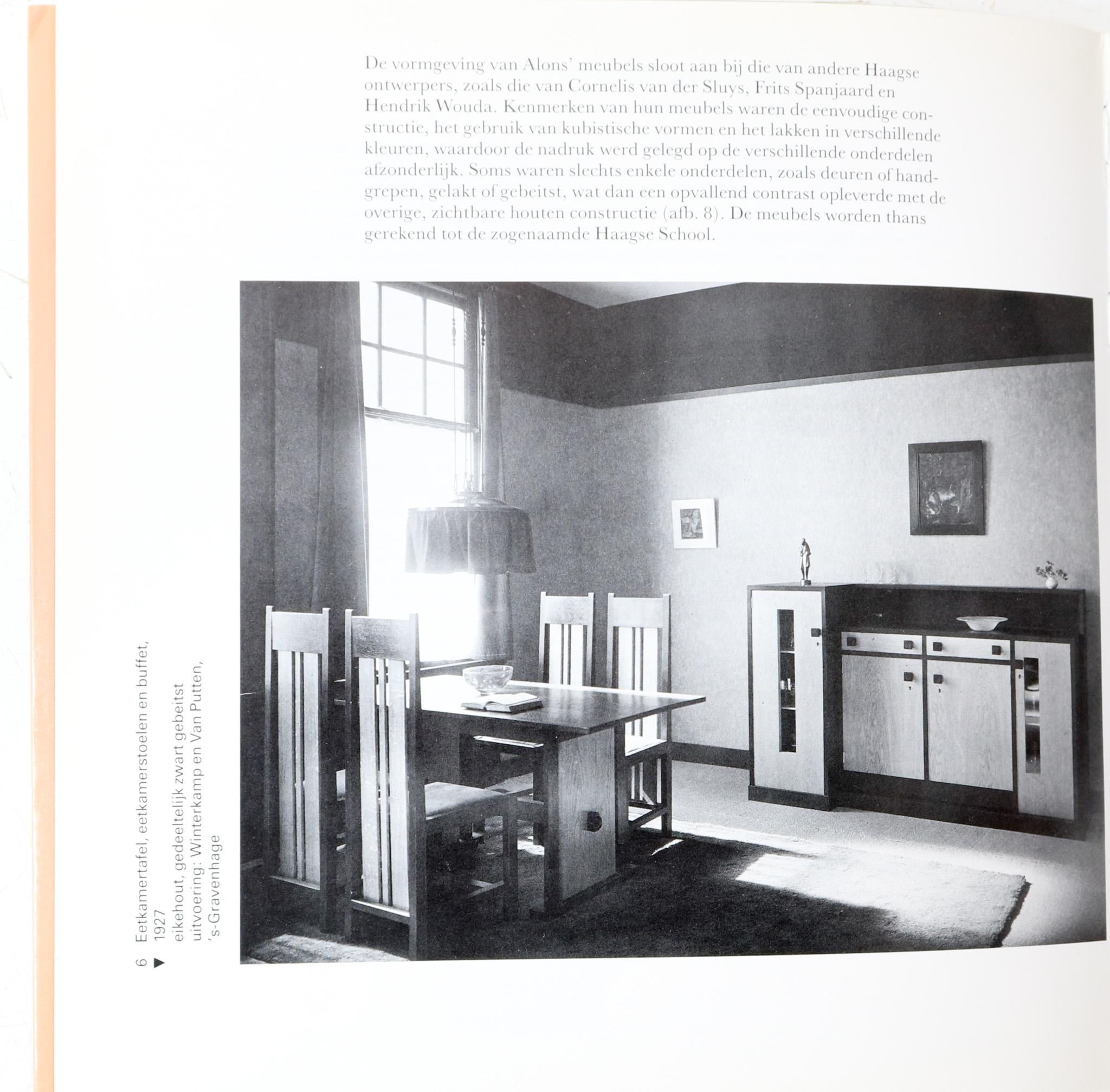 Chêne Table d'appoint Art Déco moderniste en chêne par Cor Alons, 1927 en vente